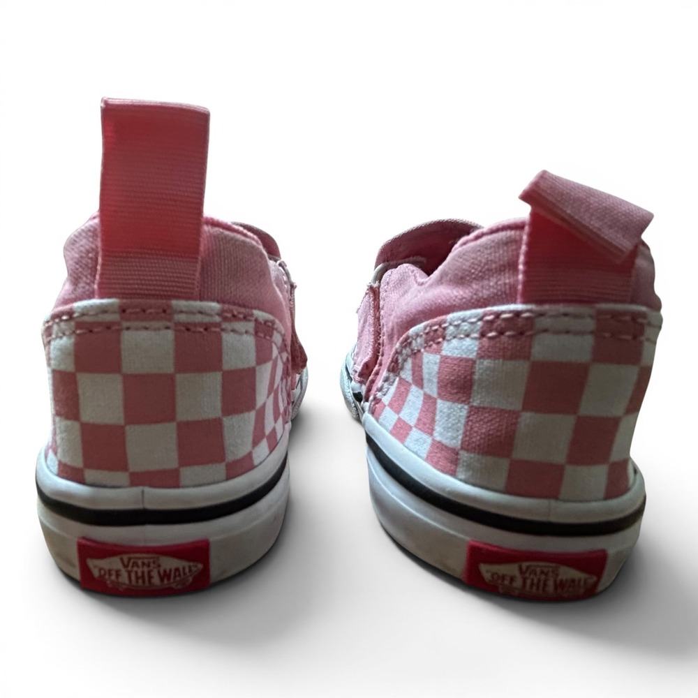 Vans Pink and White Toddler Size 10 - Picture 4 of 6